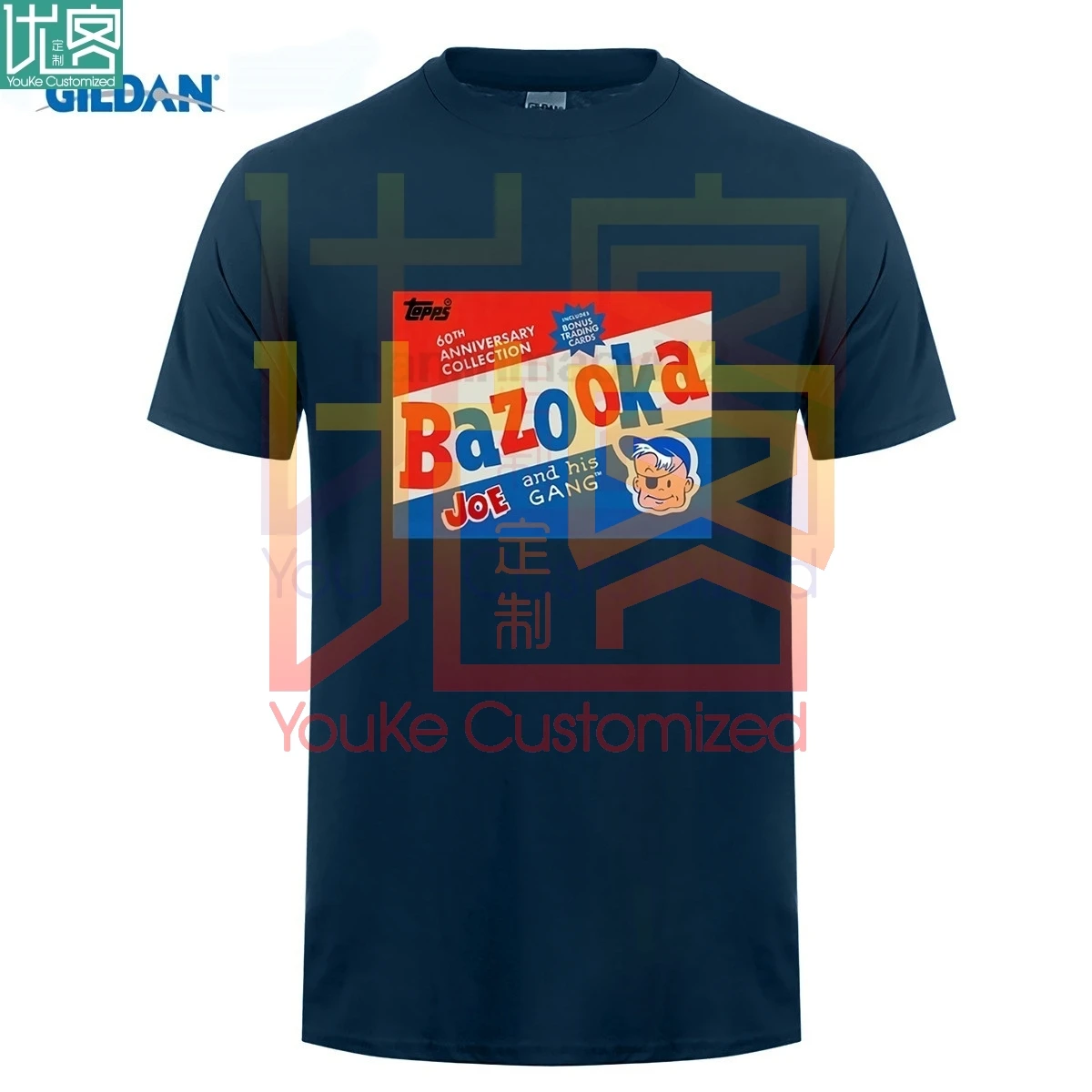 Повседневные рубашки для мужчин Топ Bazooka Bubble Gum Мужская хлопковая футболка с
