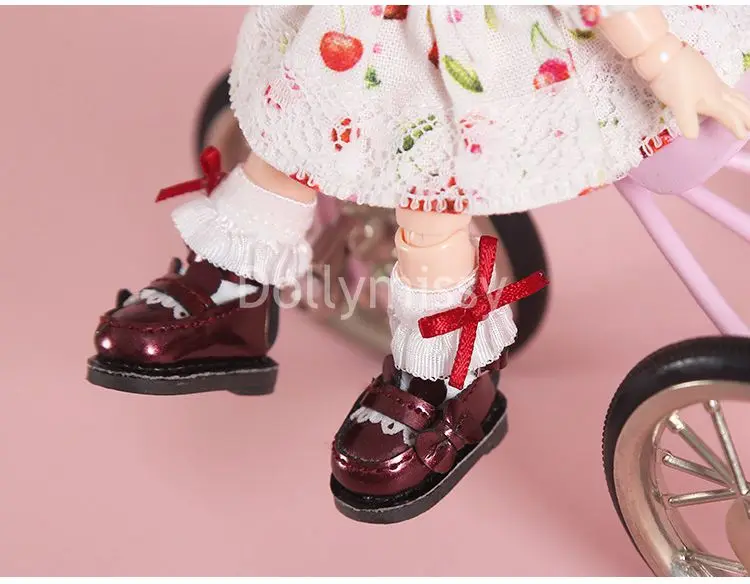 1 пара мини милые кукольные носки с бантиком для OB11 1/12BJD, holala, Obitsu 11 кукольные короткие носки для кукольной обуви аксессуары для носков