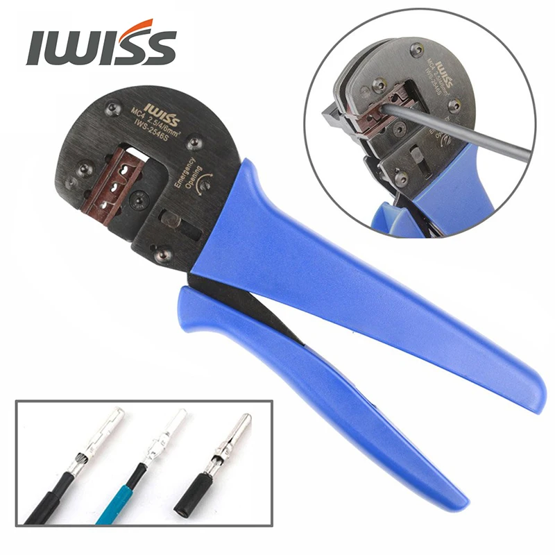 IWISS IWS 2546S MC3/4 солнечные обжимные плоскогубцы ручные щипцы инструменты с локатором