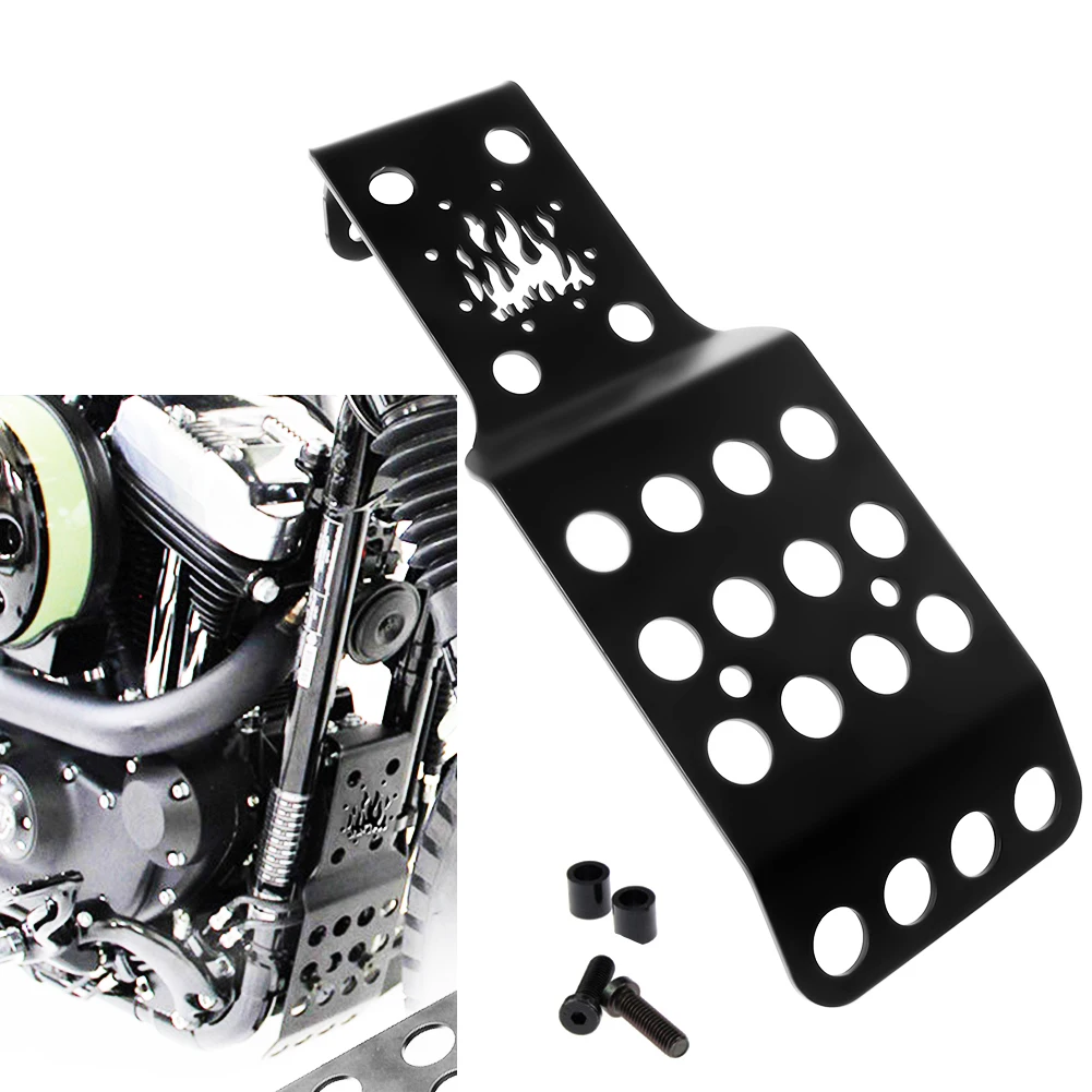 

For Harley Sportster XL 883 1200 48 Black Engin eprotection cover Chassis Under Guard Skid Plate Motorcycle Engine protection co