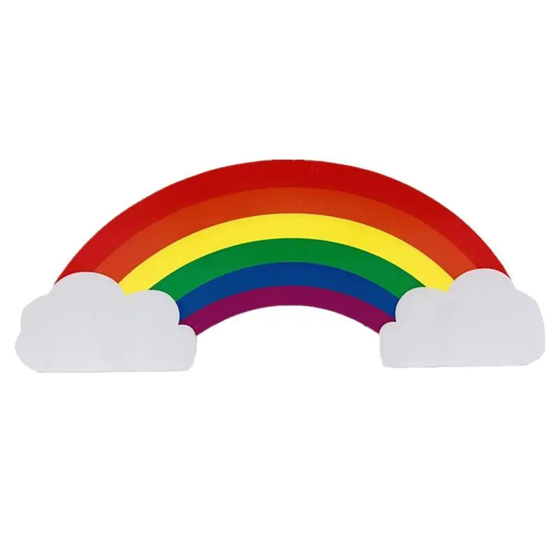 

Rainbow Wooden Pen Container Versatile Pen Storage Holder Makeup Storage Box