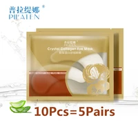 pilaten 10pcs5pairs crystal collagen eye mask for eyes face skin care anti wrinkle cosmetics moisture dark circle eye mask