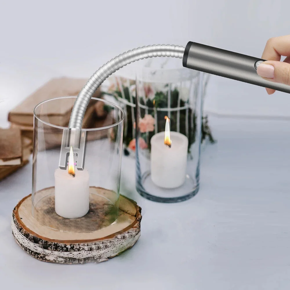 

360 degree plasma flameless flexible arc lighter, windshield, USB charging, barbecue kitchen tools, outdoor camping