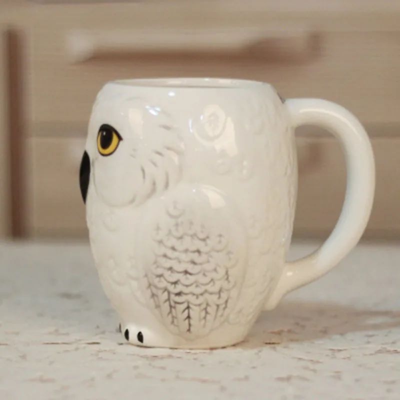The New Cute Owl Mugs 3D Animal Cups Ceramic Milk Mug Home Decor Coffee Office Porcelain Cup Gifts for Kids Drop Shipping | Дом и сад