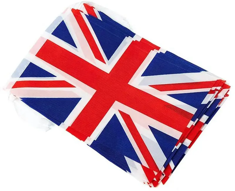 

ZXZ UK bunting flags 20pcs Pennant UK British String Banner Buntings Festival Party Holiday