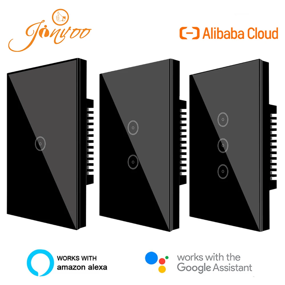 Jinvoo умный переключатель WiFi светильник выключатель стандарт США Alexa Google home