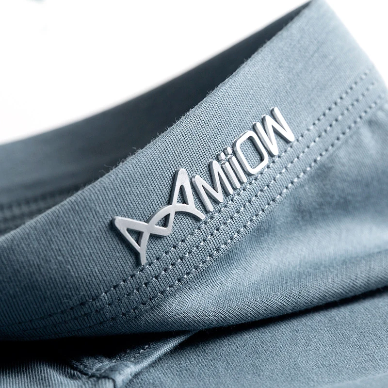 MiiOW Men's Pure Cotton Briefs 3PCS 3A Grade Antibacterial Moisture Absorbent Soft Elastic Comfortable Men Underwear New Arrival