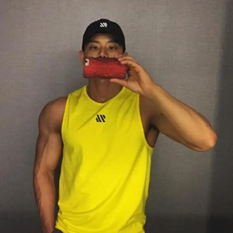 

New Summer Men's Gym Fitness Basketball Vest Quick-drying Sports Jogging Brand Fashion Navy Army Green Mesh Top 2021 Men