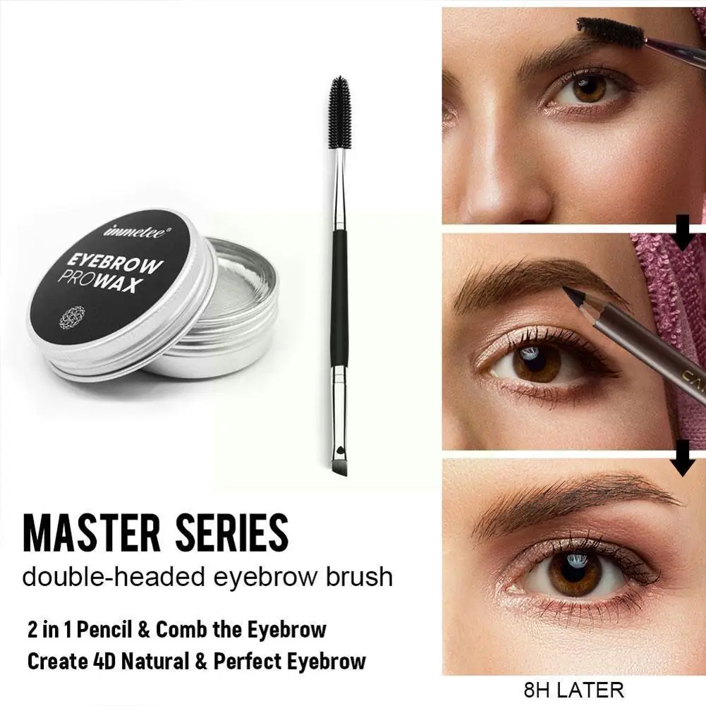 

Eyebrow Gel Brows Wax Waterproof Long-Lasting 3D Feathery Styling For Eyebrows Soap Cosmetics Women's Brow Wild N7Q9