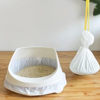 7 pieces of cat litter bag one time thickening necessary fast ldpe pet cat litter box with lazy shovel free cat litter bag hot