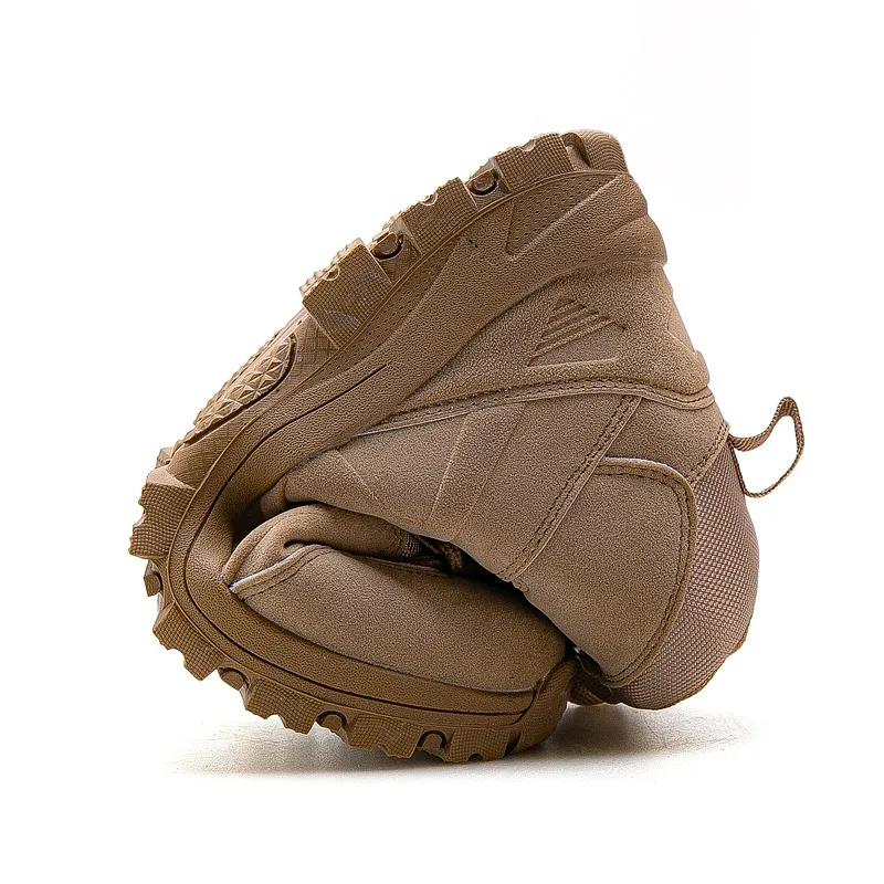 Men Tactical Boots Army Boots Military Desert Waterproof Work Safety Shoes Climbing Hiking Sport Shoes Ankle Men's Outdoor Boots