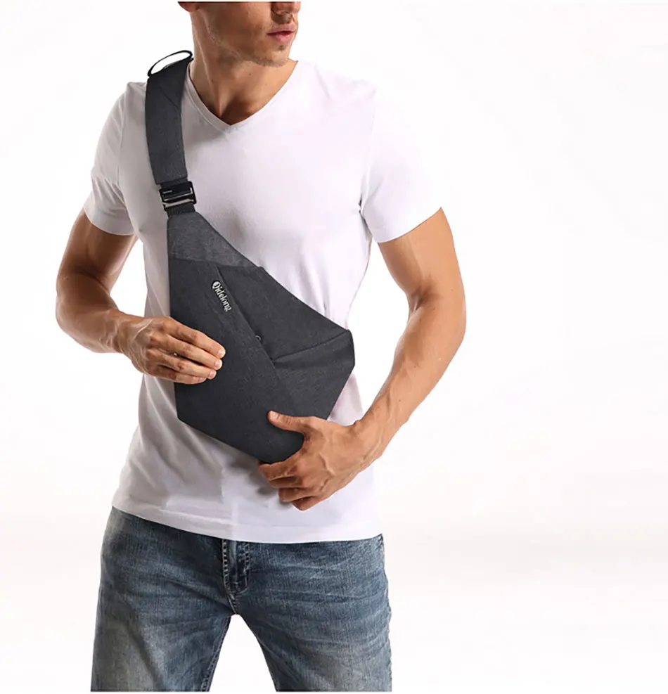 

Shoulder Bags for Men Thinlight Body Pocket Men's Crossbody bag Multi-pocket Pouch Anti Theft Security Male Holster Bag
