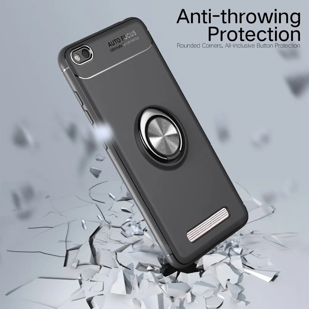 UPaitou Ring Case for Xiaomi Mi 9 8 6 5X A1 A2 Lite Note 3 Max Mix 2 2S Soft TPU Cover Redmi 4A 4X Pro A 5A |