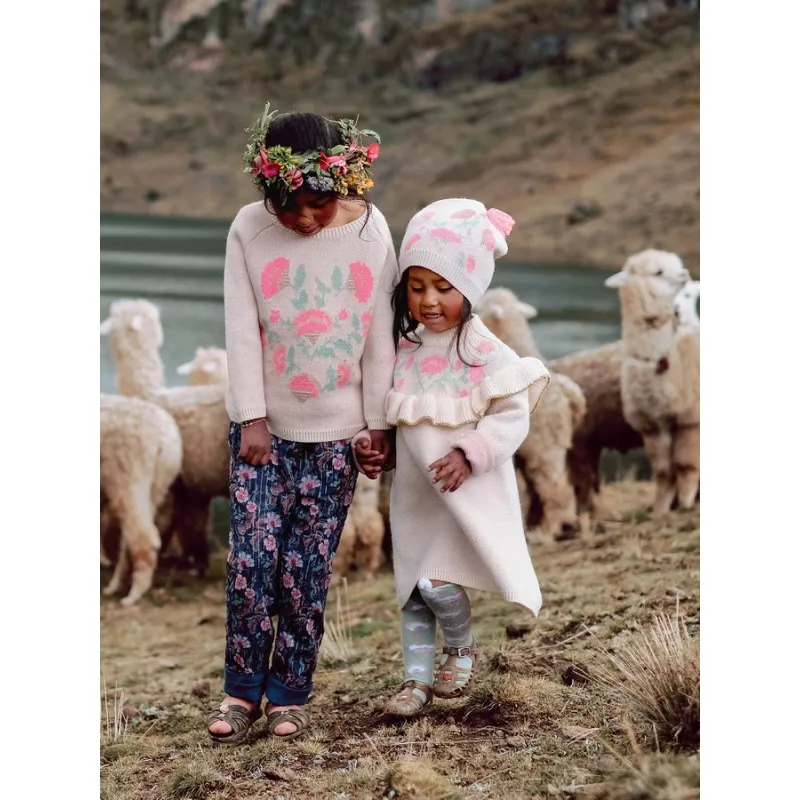 Детская шапка сезона осень-зима 2021 года вязаная для девочек головной убор модная