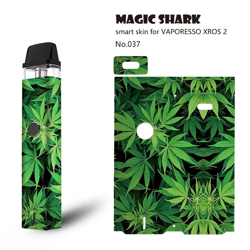 Magic Shark Hot Sale Wood Skull Evil Leaf Anime Flower Cat 3M Wrap Film Skin Sticker Case for Vaporesso Xros2 Xros II | Мобильные