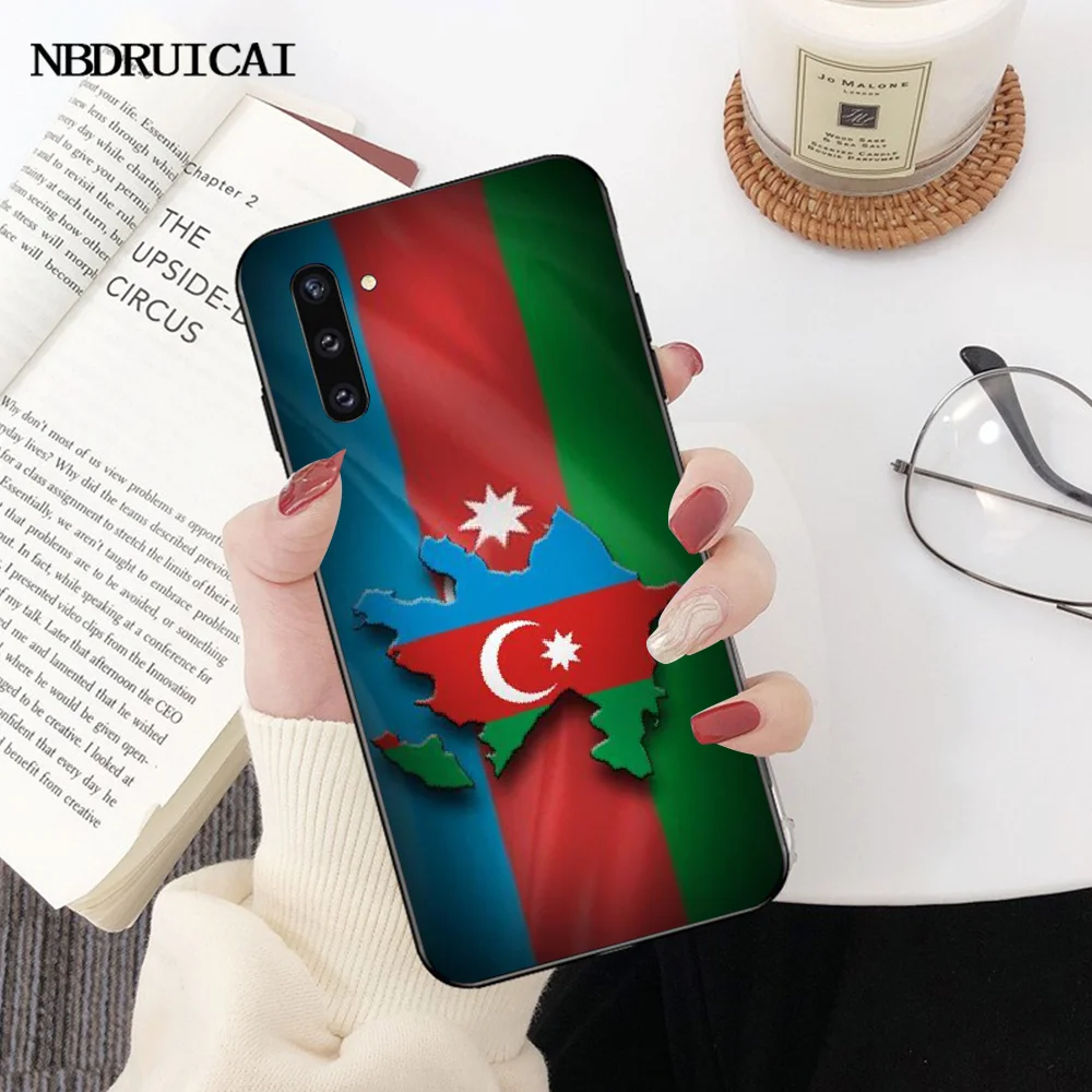 PENGHUWAN флаг Азербайджана Бута черный мягкий чехол для телефона Samsung Note 3 4 5 7 8 9 10 pro M10