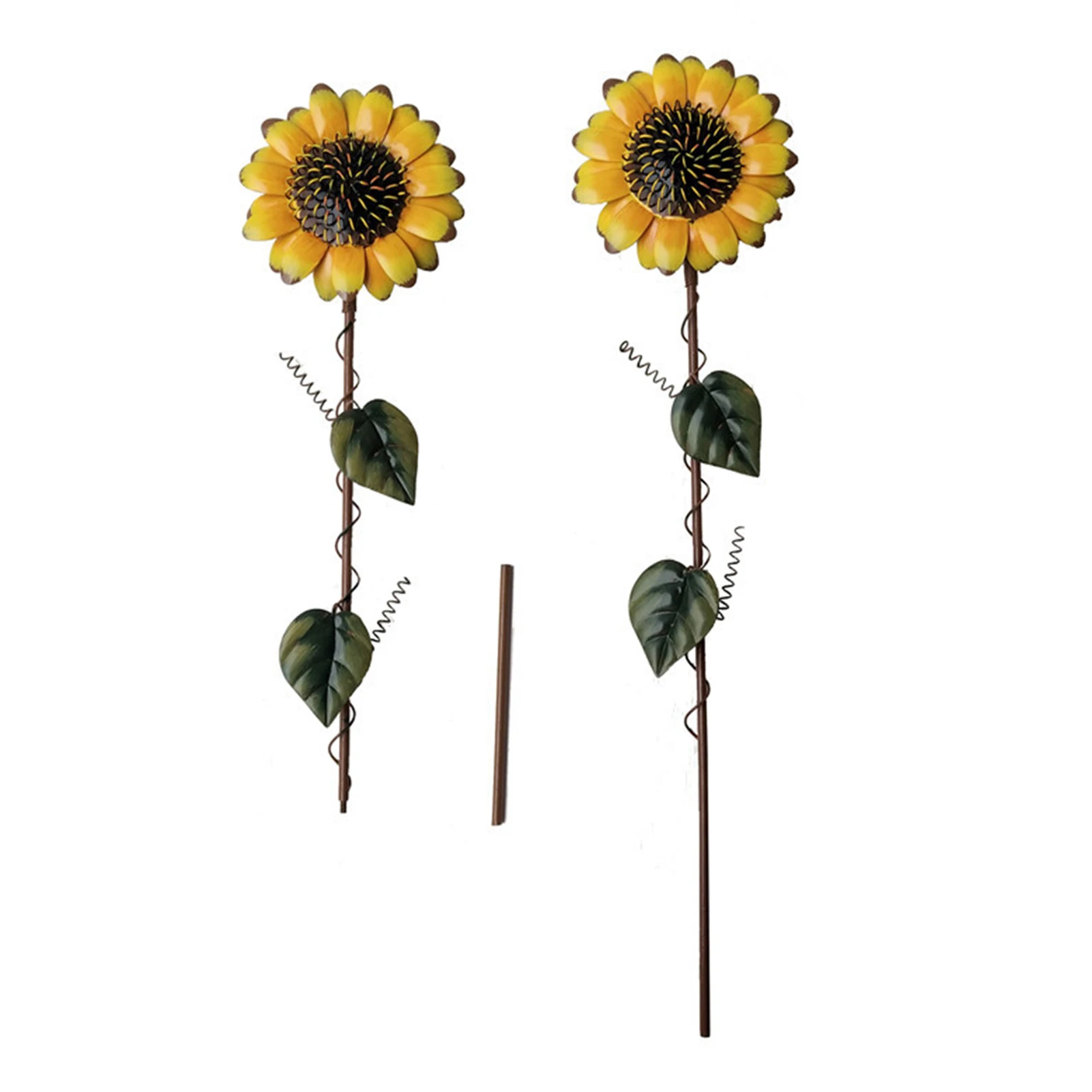 

Sunflower Garden Stake Patio Yard Decor Metal Sun Flower Farmhouse Garden Landscape Decoration Garden Villa Inserted Pole Supply