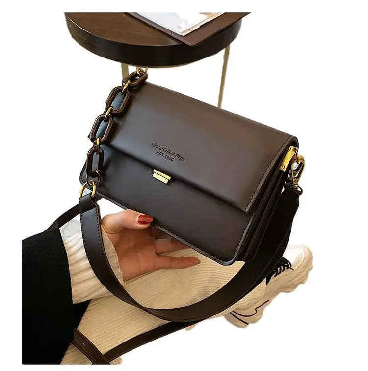 

Fashion women's bag 2021 new fashion lock messenger bag shoulder bag portable small square bag on behalf of hair