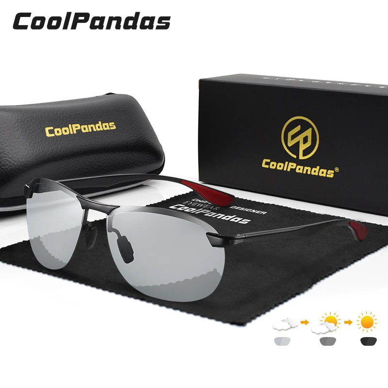 

2020 Photochromic Aluminum Polarized Sunglasses Men Women Chameleon Glasses Male Change Color Sun Glasses Driving Gafas De Sol