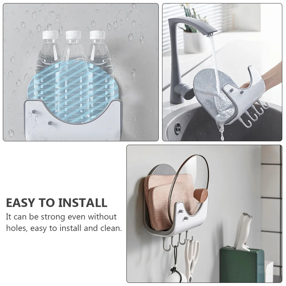 

1pc Pot Lid Rack Cutting Board Storage Rack Pot Lid Holder for Kitchen