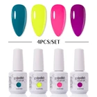 Arte Clavo 246 шт цветной набор гель-лаков для ногтей Полупостоянный Блестящий Гибридный лак базовый верхний слой впитывающий УФ светодиодный гель для ногтей