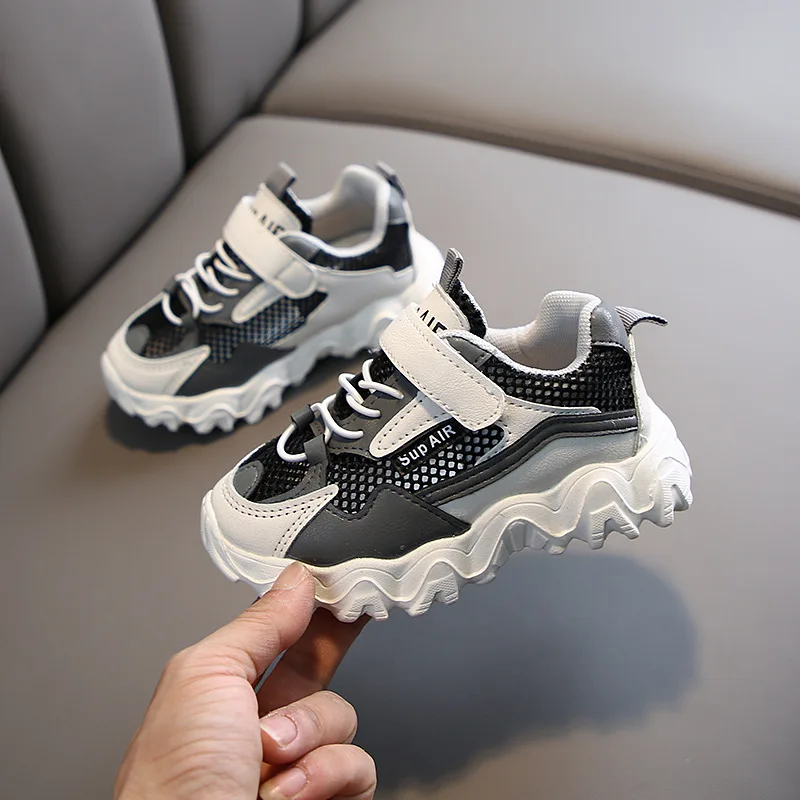 Кроссовки детские из дышащей хлопчатобумажной ткани на липучке | Детская одежда