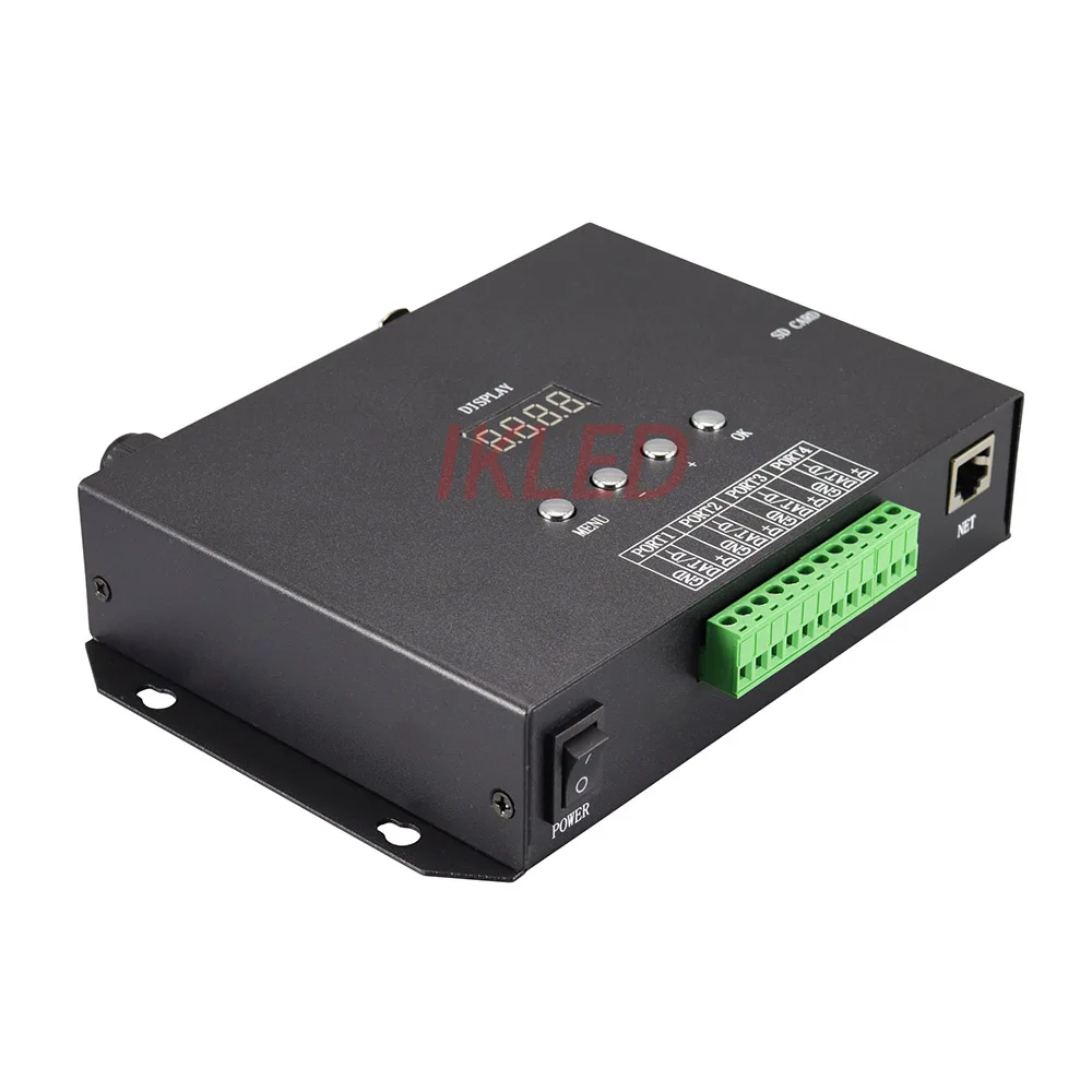 led 4 ports artnet controller 16 universes 2720 pixels DMX to SPI WS2811/2812/2813 UCS1903 TM1914 TM1814 DMX512 support SD card | Освещение