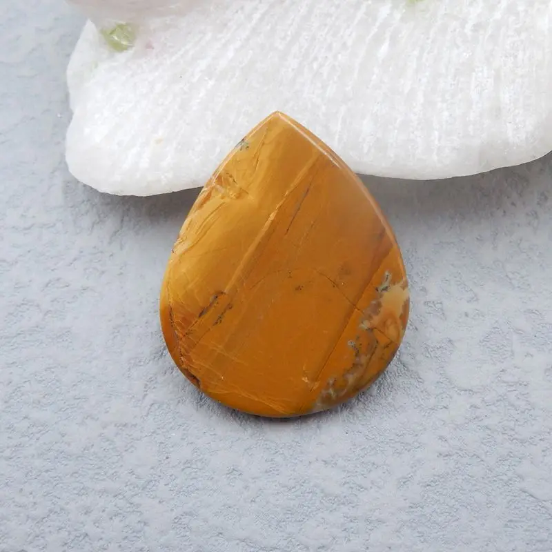 

New Arriva Natural Stone Us Biggs Jasper Handmade Jewelry Cabochon 34x27x6mm 8g