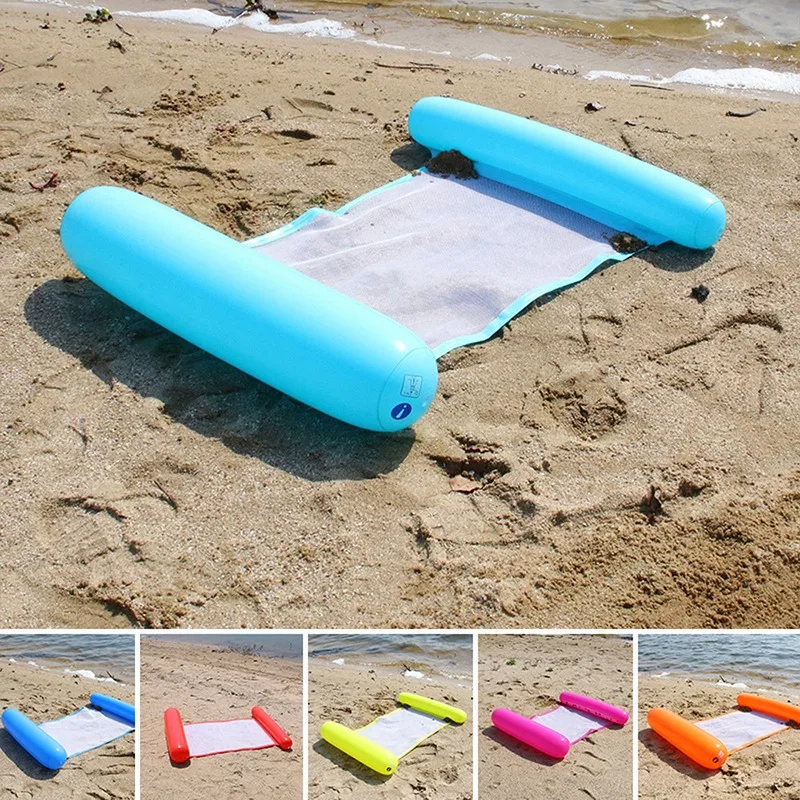 

Floating Water Hammock Float Lounger Floating Toys Inflatable Floating Bed Chair Swimming Pool Foldable Inflatable Hammock Bed