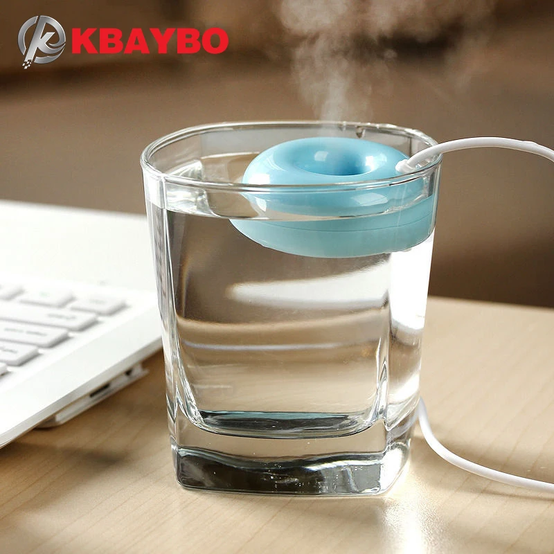 

USB-увлажнитель воздуха KBAYBO, Ароматический диффузор, паровые пончики, портативный очиститель для офиса и дома