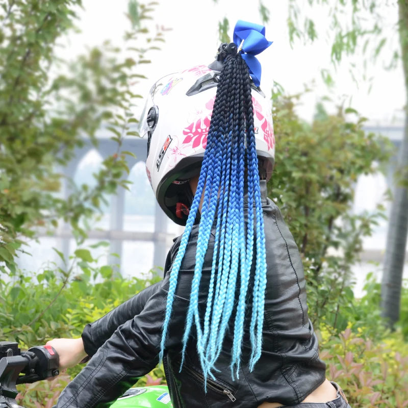 

Quality FreeStyle Motorcycle Helmet handmade Dreadlocks Decoration Punk Dirty Braid Motocross Racing for All Riders Man Women