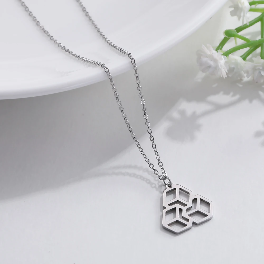 Кулон COOLTIME из нержавеющей стали модное ожерелье аксессуары трендовые сотовые