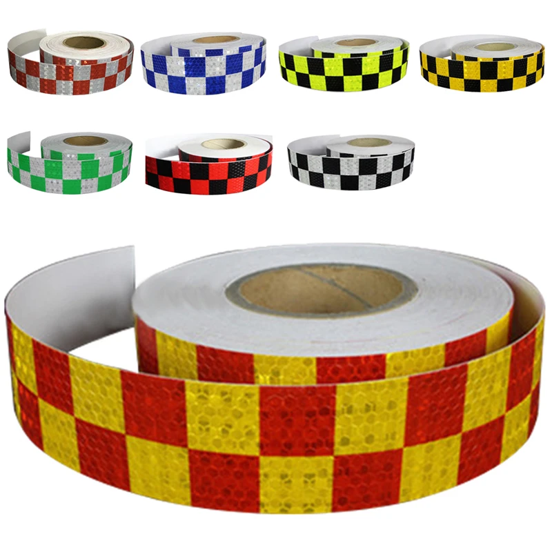 

1M Reflective Safety Warning Conspicuity Tape Sticker, Black+yellow