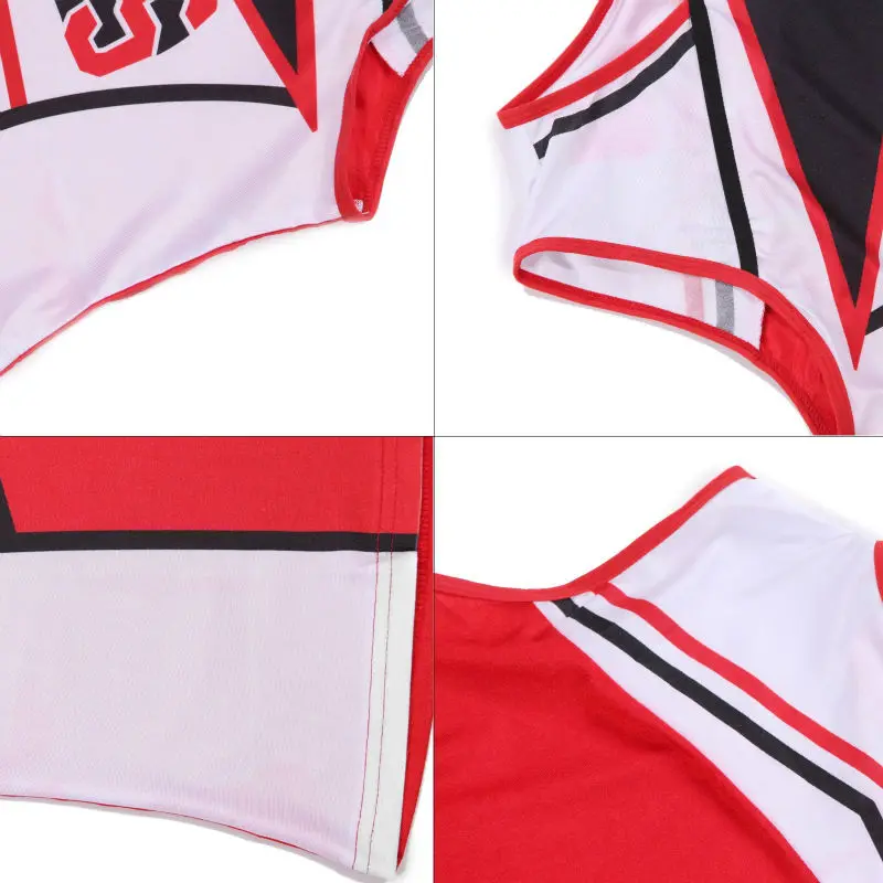 

Ladies Sexy Tank top Petticoat Pom Cheerleader 2 Pcs Suit High School Girls Cheer Musical Glee Baseball Cheerleader Fancy Dress