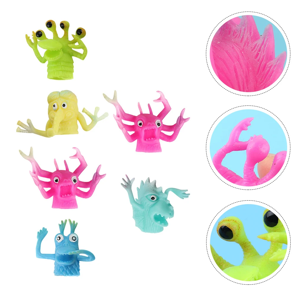 

6pcs Reusable Durable Creative Finger Puppets Hand Puppets for Friends Kids Family