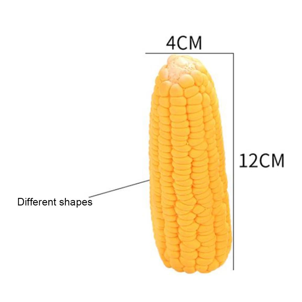 

Pet Dog Puppy Latex Corn Shape Squeaky Bite-resistant Interactive Play Chew Toy