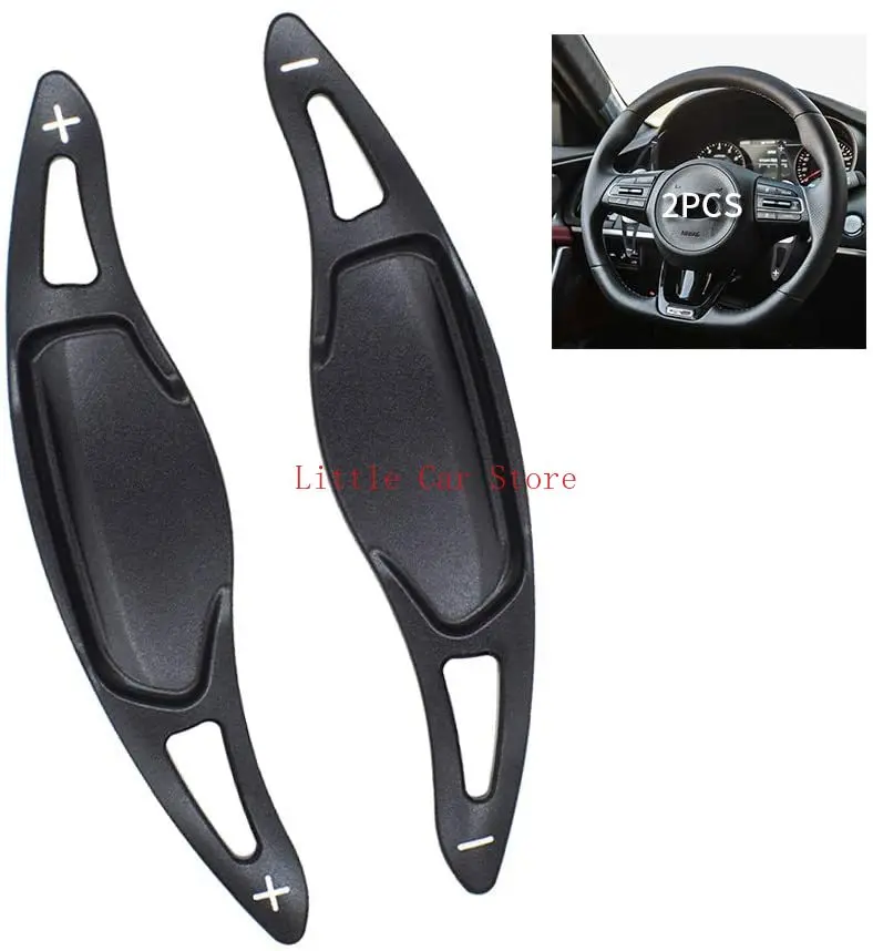 

DSG Steering Wheel Shift paddle Shifter Extension For Kia Stinger CK K8 2018-20 Billet Aluminum Sport Shift Paddles Shifters