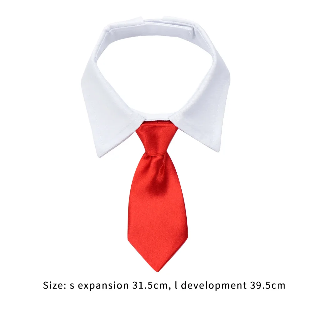 

Fashion Pet Accessories Solid Color Cat Dog Collar Bow Tie Adjustable Cotton Puppy Kitten Neck Strap Formal Necktie for Wedding