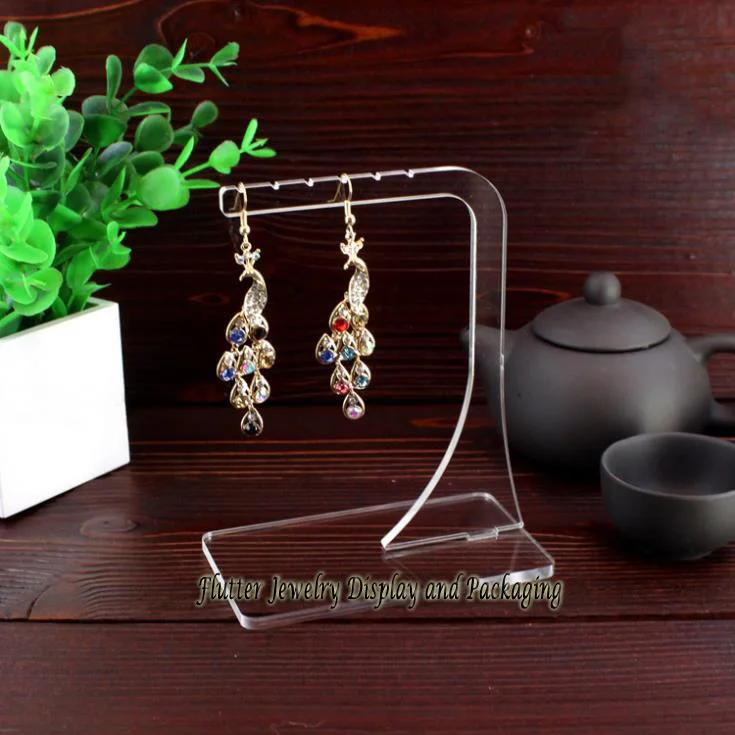 

Acrylic Earring Display Stand Earring Holder Bracelet Hanging Case Jewelry Organizer Necklace Display Jewellery Stands