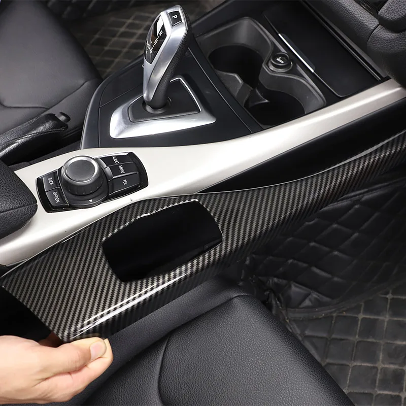 For BMW 1 Series F20 F21 116I 118I 12-18 2 Series F22 F23 ABS Carbon Fiber Multimedia Panel Decoration Stickers Car Accessories