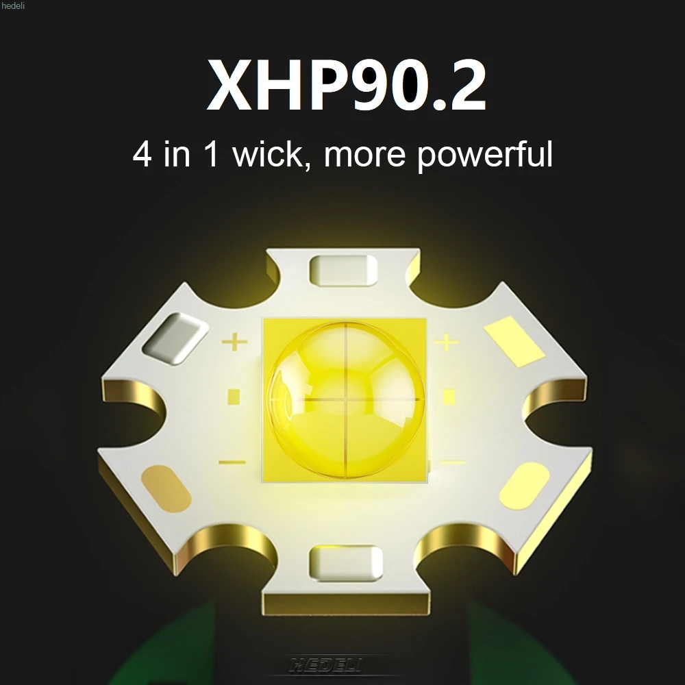 Online Linternas De Camping XHP90.2, Las Lámparas Más Potentes De 500000 Lúmenes, Luz De Trabajo Led Táctica Recargable Por USB, Xhp90 Xhp70.2 Cree, Novedad