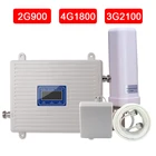 Усилитель сигнала 2g 3g 4g для телефона, ретранслятор мобильного сигнала, усилитель сигнала 4g GSM 900 МГц GSM 1800 МГц WCDMA 2100 МГц 70 дБ