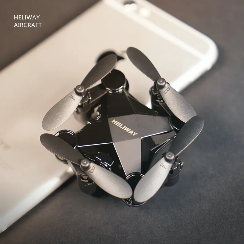 Мини Дрон с HD камерой легкое управление рукой контроль ударов складная детская