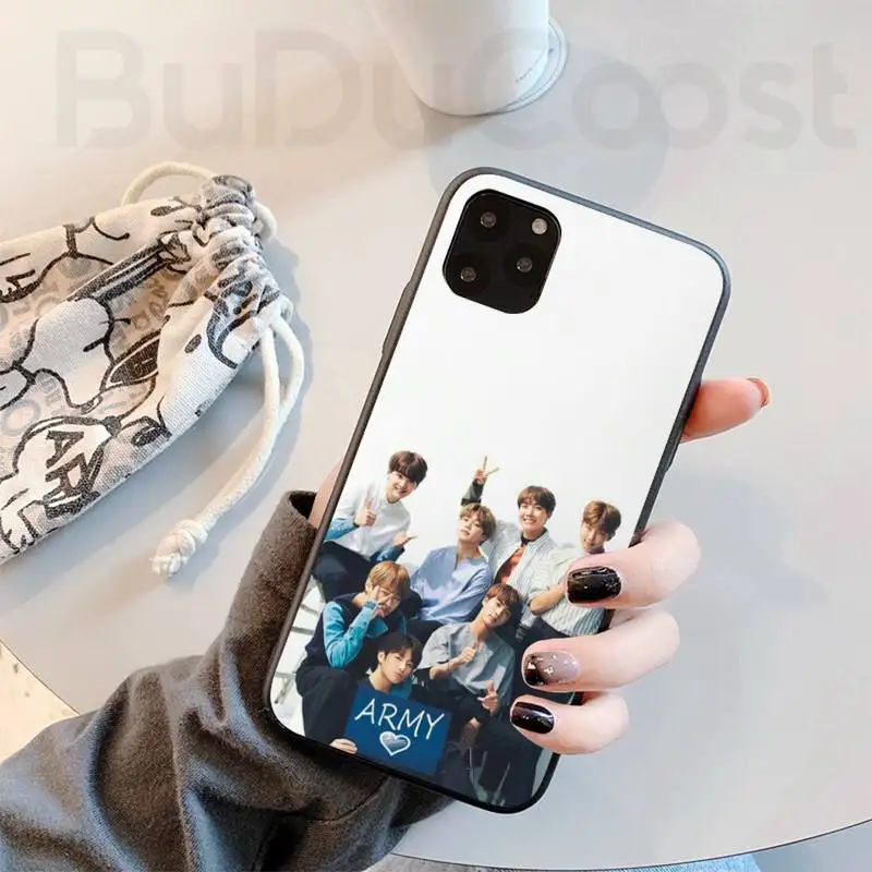 

Korean star boy group Soft Silicone Black Phone Case For iphone 5C 5 6 6s plus 7 8 SE 7 8 plus X XR XS MAX 11 Pro Max Cover