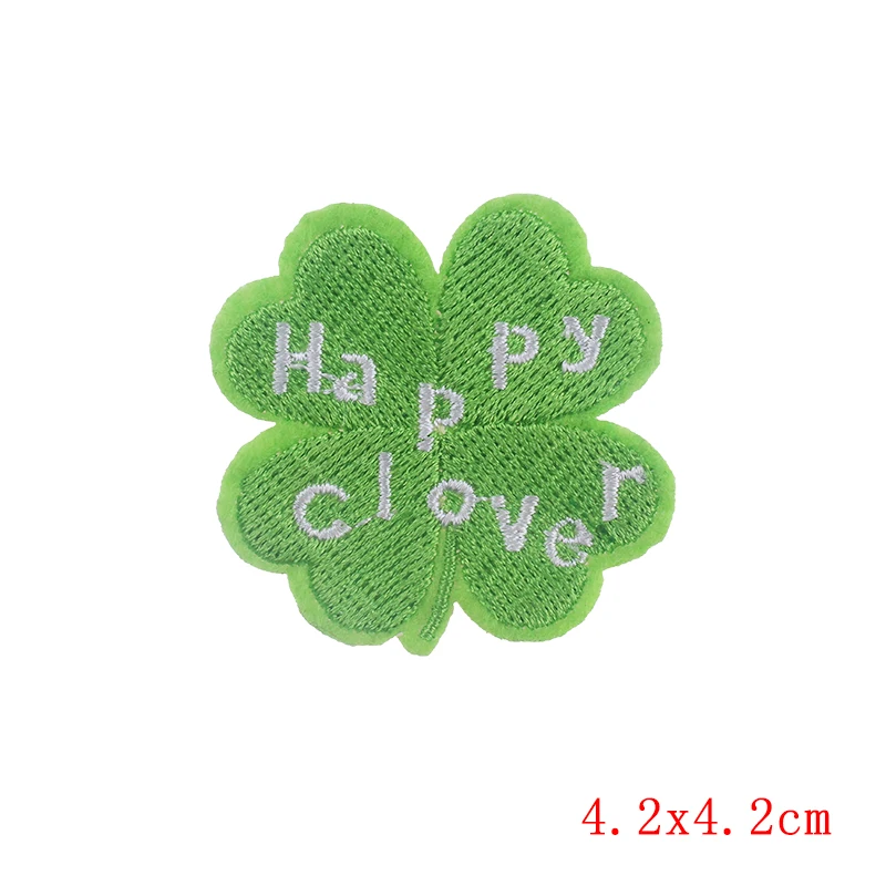 Prajna 10 шт. четырехлистный клевер нашивка утюг на патчи значки с героями