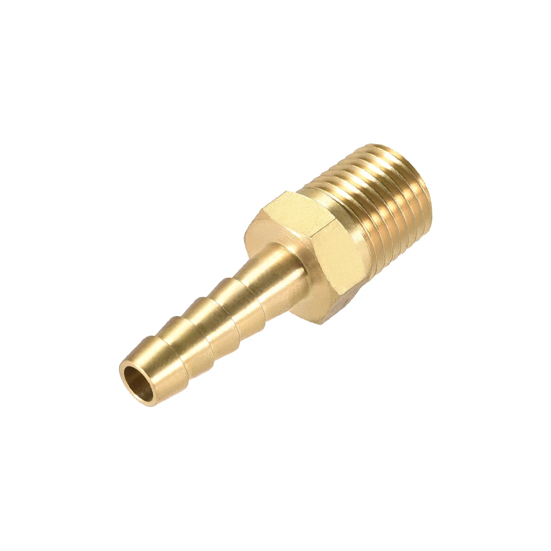 

uxcell Brass Barb Hose Fitting Connector Adapter 1/4inch Barbed X 1/4 NPT Male Pipe connect lines for air, water, fuel, oil