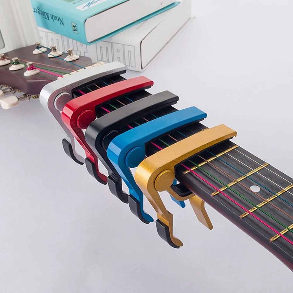 

Universal Capo Guitar Accessories Quick Change Clamp Key Aluminium Alloy Metal Acoustic Classic Guitar Capo For Guitar Parts