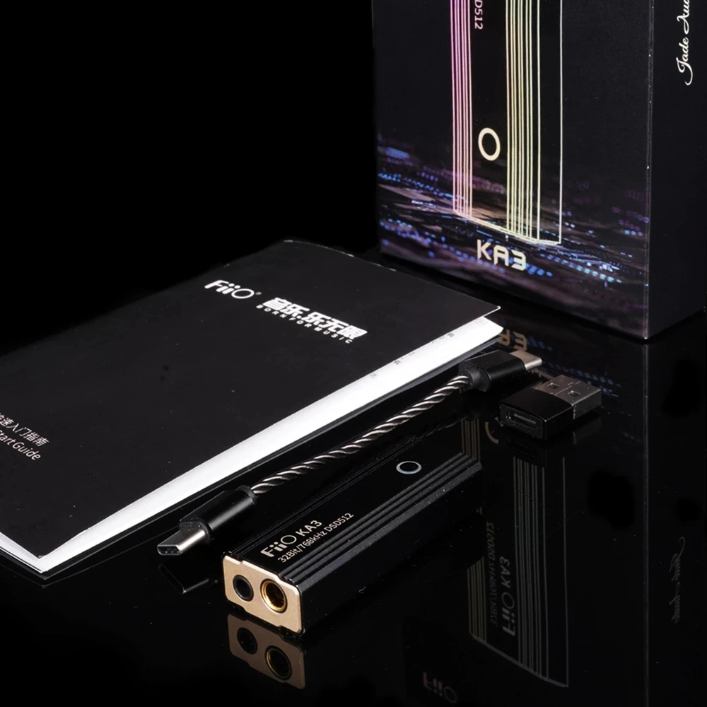 Аудиокабель FiiO JadeAudio KA3 Тип C 3 5/4 4 гнездо для наушников USB DAC усилитель DSD512 Android iOS Mac