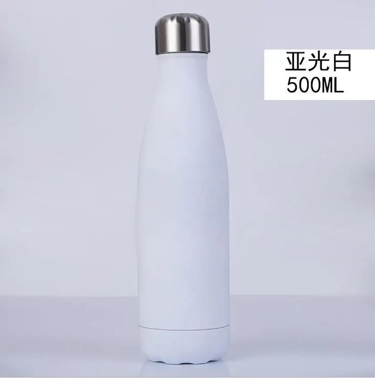 1000 мл Спортивная бутылка для воды из нержавеющей стали Cola Motion прочная чашка для воды Однослойная металлическая цветная бутылка для напитков Cola посуда для напитков - Color: 3