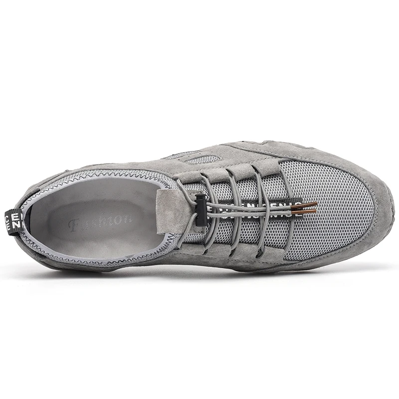 Кроссовки мужские кожаные легкие модная повседневная Уличная обувь на плоской